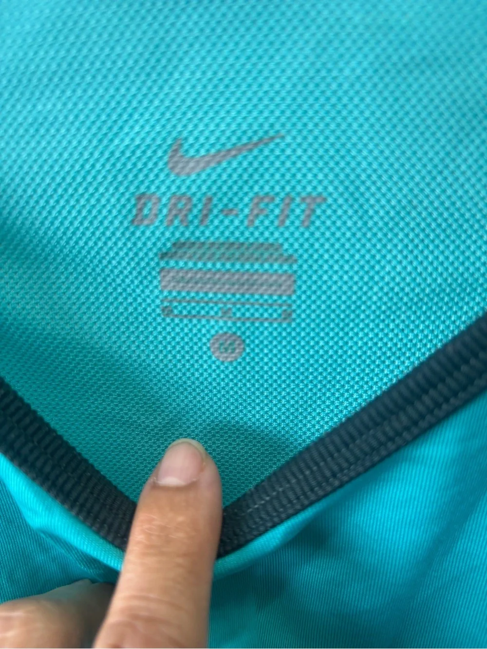 Nike Teal Athletic Tank Top with Black Trim